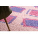 SHAGGY Teppich 009 g Geometrisch rosa