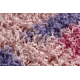 SHAGGY Teppich 009 g Geometrisch rosa