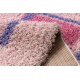SHAGGY Teppich 009 g Geometrisch rosa