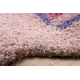 SHAGGY Teppich 009 g Geometrisch rosa