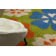 Tapis SHAGGY 096 y Fleurs vert / beige