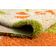 Tapis SHAGGY 096 y Fleurs vert / beige
