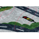 Alfombra lavable BAMBINO 2223 Calles, coches para niños antideslizante crema - PRODUCTO DE SEGUNDA CLASE
