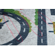 Alfombra lavable BAMBINO 2223 Calles, coches para niños antideslizante crema - PRODUCTO DE SEGUNDA CLASE