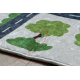 Alfombra lavable BAMBINO 2223 Calles, coches para niños antideslizante crema - PRODUCTO DE SEGUNDA CLASE