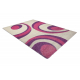 SHAGGY matta Style 046 Cirklar rosa / lila