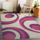 SHAGGY carpet Style 046 Circles pink / purple