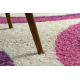 SHAGGY matta Style 046 Cirklar rosa / lila