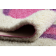 SHAGGY matta Style 046 Cirklar rosa / lila