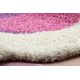 SHAGGY matta Style 046 Cirklar rosa / lila
