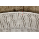 Teppich TIMO 5979 Kreis SISAL draussen Rahmen weiß - ZWEITKLASSIGES PRODUKT