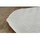 Carpet TIMO 5979 circle SISAL outdoor frame white - SECOND-RATE PRODUCT