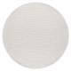 Tapis TIMO 5979 cercle SIZAL extérieur cadre blanc - PRODUIT DE DEUXIÈME QUALITÉ