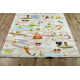 BAMBINO 1165 tapijt wasbaar Dierentuin voor kinderen antislip beige - TWEEDE-KLASSE PRODUCT