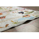 BAMBINO 1165 tapijt wasbaar Dierentuin voor kinderen antislip beige - TWEEDE-KLASSE PRODUCT