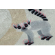 BAMBINO 1165 tapijt wasbaar Dierentuin voor kinderen antislip beige - TWEEDE-KLASSE PRODUCT