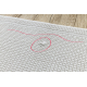 Tapis TIMO 5979 SIZAL extérieur cadre blanc - PRODUIT DE DEUXIÈME QUALITÉ
