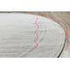 Carpet TIMO 5979 circle SISAL outdoor frame white - SECOND-RATE PRODUCT