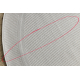 Carpet TIMO 5979 circle SISAL outdoor frame white - SECOND-RATE PRODUCT