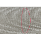 Alfombra MIMO 5979 circulo sisal exterior marco color blanco - PRODUCTO DE SEGUNDA CLASE