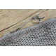 Teppich TIMO 5979 Kreis SISAL draussen Rahmen hellgrau - ZWEITKLASSIGES PRODUKT