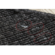 Alfombra MIMO 0000 circulo sisal exterior negro - PRODUCTO DE SEGUNDA CLASE