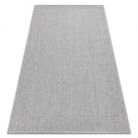 Tapis TIMO 5979 SIZAL extérieur cadre gris clair - PRODUIT DE DEUXIÈME QUALITÉ