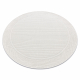 Sisal tapijt TIMO 5979 cirkel buitenshuis kader wit - TWEEDE-KLASSE PRODUCT
