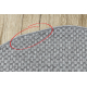 Dywan TIMO 6272 koło SZNURKOWY SIZAL outdoor jasny szary - 2 GATUNEK