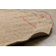 Carpet TIMO 5979 circle SISAL outdoor dark beige - SECOND-RATE PRODUCT