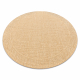 Sisal tapijt TIMO 5979 cirkel buitenshuis donker beige - TWEEDE-KLASSE PRODUCT 