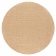 Sisal tapijt TIMO 5979 cirkel buitenshuis donker beige - TWEEDE-KLASSE PRODUCT 