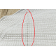 Teppich TIMO 5979 Kreis SISAL draussen Rahmen weiß - ZWEITKLASSIGES PRODUKT