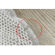 Dywan TIMO 5979 koło SZNURKOWY SIZAL outdoor ramka biały - 2 GATUNEK