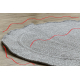 Alfombra MIMO 5979 circulo sisal exterior marco color gris claro - PRODUCTO DE SEGUNDA CLASE