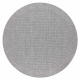 Okrúhly koberec TIMO 5979 SISAL vonkajšie rám svetlo sivá - DRUHÝ VÝROBOK 