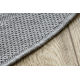 Alfombra MIMO 5979 circulo sisal exterior marco color gris claro - PRODUCTO DE SEGUNDA CLASE