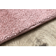 Teppich SOFTY glatt, einfarbig rosa - ZWEITKLASSIGES PRODUKT