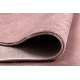 Carpet SOFTY plain, one colour pink - SECOND-RATE PRODUCT