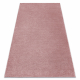 Tapis SOFTY plaine couleur unie rose - PRODUIT DE DEUXIÈME QUALITÉ