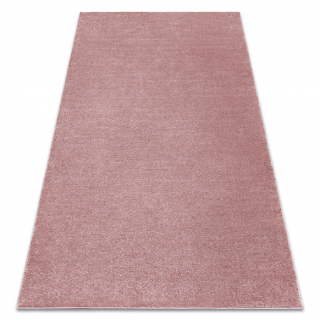 Tapis SOFTY plaine couleur unie rose - PRODUIT DE DEUXIÈME QUALITÉ
