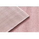 Tapis SOFTY plaine couleur unie rose - PRODUIT DE DEUXIÈME QUALITÉ