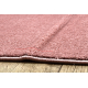 Tapis SOFTY plaine couleur unie rose - PRODUIT DE DEUXIÈME QUALITÉ