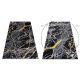 Modern GLOSS Carpet  529A 82 Marble, stone, stylish, glamour black / grey - SECOND-RATE PRODUCT