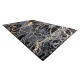 Modern GLOSS Carpet  529A 82 Marble, stone, stylish, glamour black / grey - SECOND-RATE PRODUCT