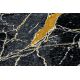 Tappeto GLOSS moderno 529A 82 Marmo, calcolo elegante, glamour nero / grigio - PRODOTTO DI SECONDO GRADO