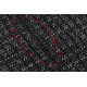 Tapis TIMO 5000 SIZAL extérieur noir - PRODUIT DE DEUXIÈME QUALITÉ