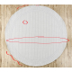 Tapis TIMO 5979 cercle SIZAL extérieur cadre blanc - PRODUIT DE DEUXIÈME QUALITÉ