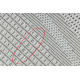 Teppich TIMO 5979 Kreis SISAL draussen Rahmen weiß - ZWEITKLASSIGES PRODUKT