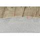 Teppich TIMO 5979 Kreis SISAL draussen Rahmen weiß - ZWEITKLASSIGES PRODUKT